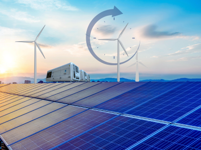 Solar panels on building