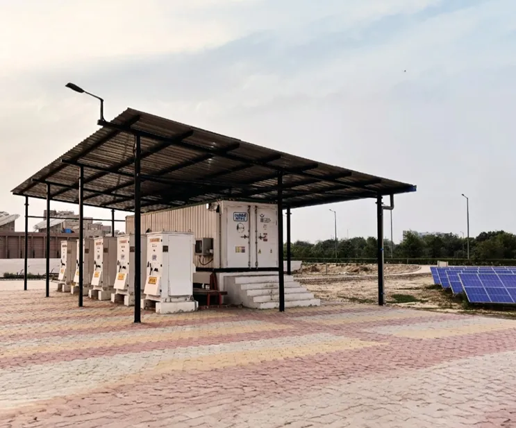 Actual image of BESS unit installed at NTPC NETRA, Noida by Fourth Partner Energy